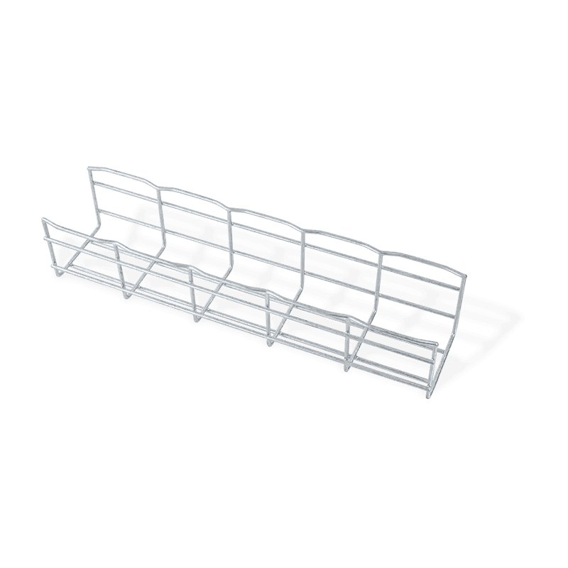 Wave wire mesh cable tray/cureved side wire