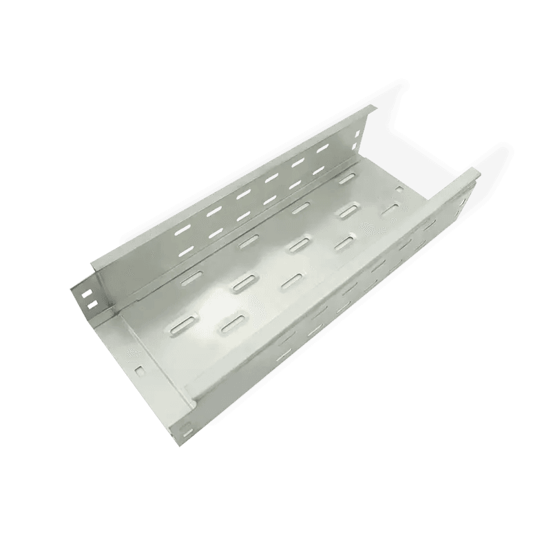 Perforated plug type cable tray