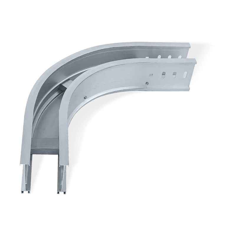 Aluminum alloy cable trunking round bend accessories