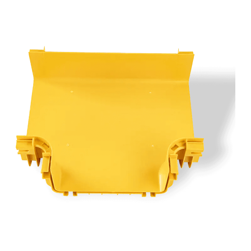 Fiber cable tray horizontal tee with build-in connecter