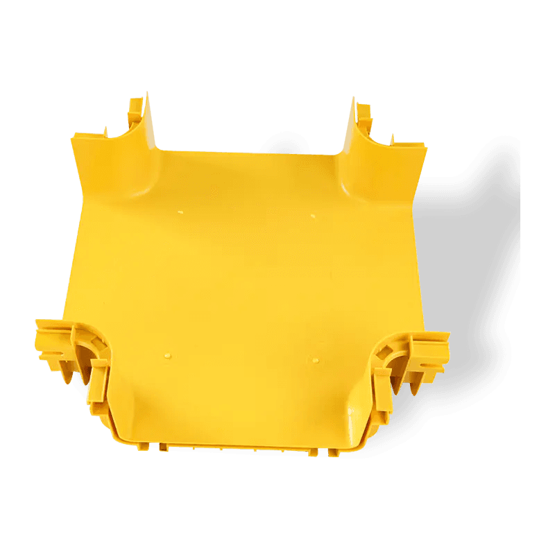 Fiber cable tray horizontal cross with build-in connecter