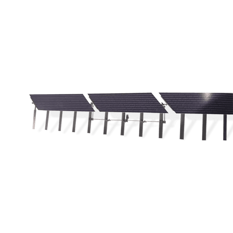 Horizontal single axis tracking support
