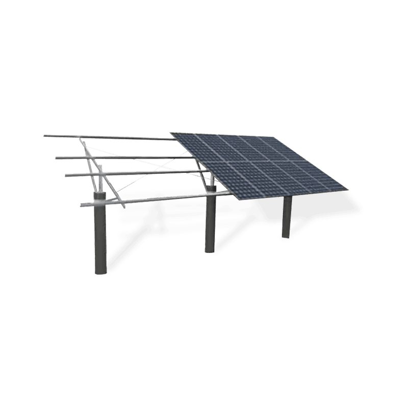 Single column photovoltaic mounting system