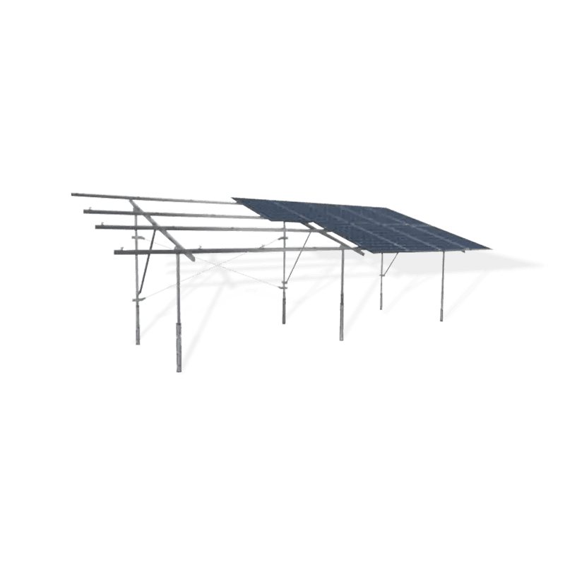 Embedded pile photovoltaic mounting system