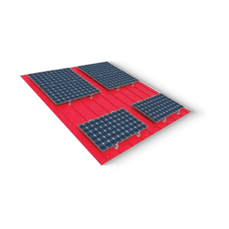 No purlin color steel tile mounting system
